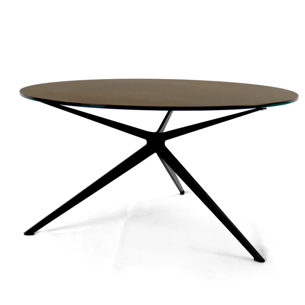 Viadurini Living Moderne Couchtische-Couchtisch mit runder Platte aus Steinzeug, hergestellt in Italien – Siste