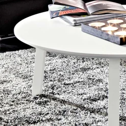 Viadurini Living Moderne Couchtische-Couchtisch mit runder Platte aus lackiertem Mdf Made in Italy - Tobiko