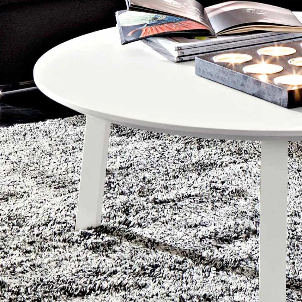 Viadurini Living Moderne Couchtische-Couchtisch mit runder Platte aus lackiertem Mdf Made in Italy - Tobiko