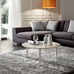 Viadurini Living Moderne Couchtische-Couchtisch mit runder Platte aus lackiertem Mdf Made in Italy - Tobiko