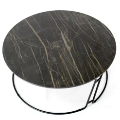 Viadurini Living Moderne Couchtische-Couchtisch mit runder Platte und Sockel, hergestellt in Italien – Tullia