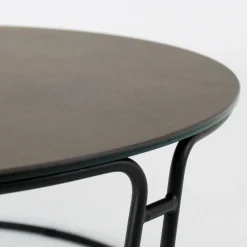 Viadurini Living Moderne Couchtische-Couchtisch mit runder Platte und Sockel, hergestellt in Italien – Tullia