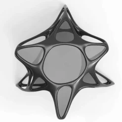 Viadurini Design Moderne Couchtische-Couchtisch modern aus Glas und Solid Surface® Lunar Table#2