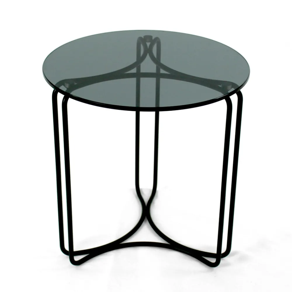 Viadurini Living Moderne Couchtische-Couchtisch und Sockel aus Glas mit 3 Halbmonden, hergestellt in Italien – Arepa