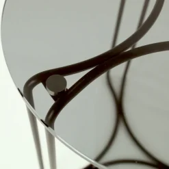 Viadurini Living Moderne Couchtische-Couchtisch und Sockel aus Glas mit 3 Halbmonden, hergestellt in Italien – Arepa