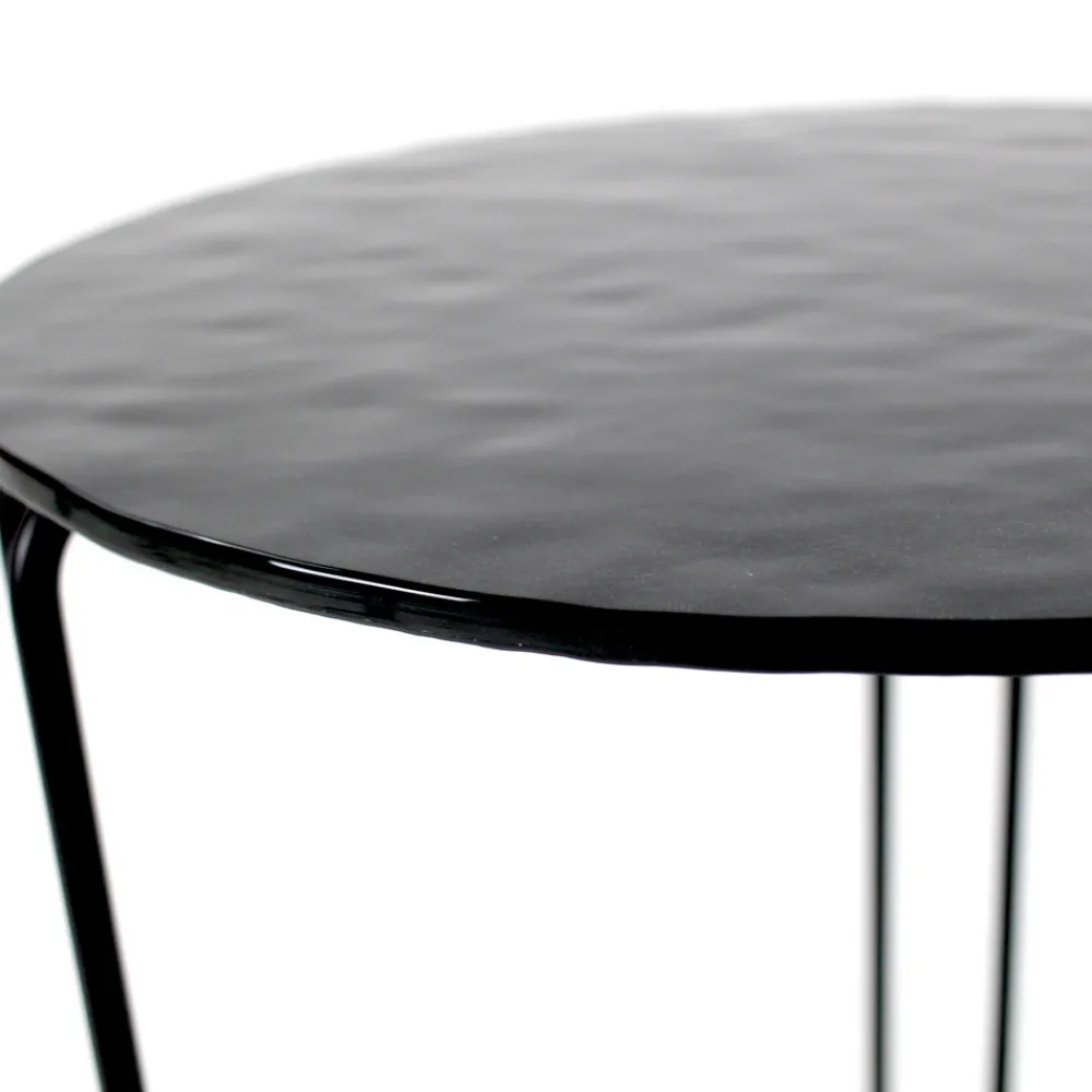 Viadurini Living Moderne Couchtische-Couchtisch und Sockel aus Glas mit 3 Halbmonden, hergestellt in Italien – Arepa