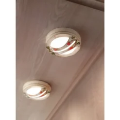 Ferroluce Garten-Wandlampen-Decken- oder Wandleuchte für den Außenbereich aus handbemaltem Aluminium - Brindisi