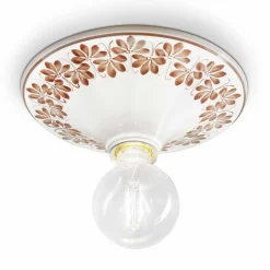 Ferroluce Shabby Chic Deckenleuchten-Deckenlampe aus Keramik Potenza