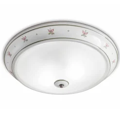 Ferroluce Shabby Chic Deckenleuchten-Deckenlampe rund aus Keramik von