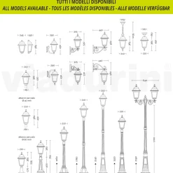 Viadurini Lighting Gartenlaternen-Deckenlaterne aus Aluminiumdruckguss und Glasdiffusor - Scintilla