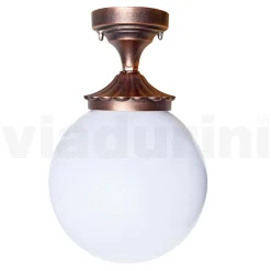 Viadurini Lighting Garten-Wandlampen-Deckenleuchte aus Acryl und schwarzem Aluminium Made in Italy - Trovanero