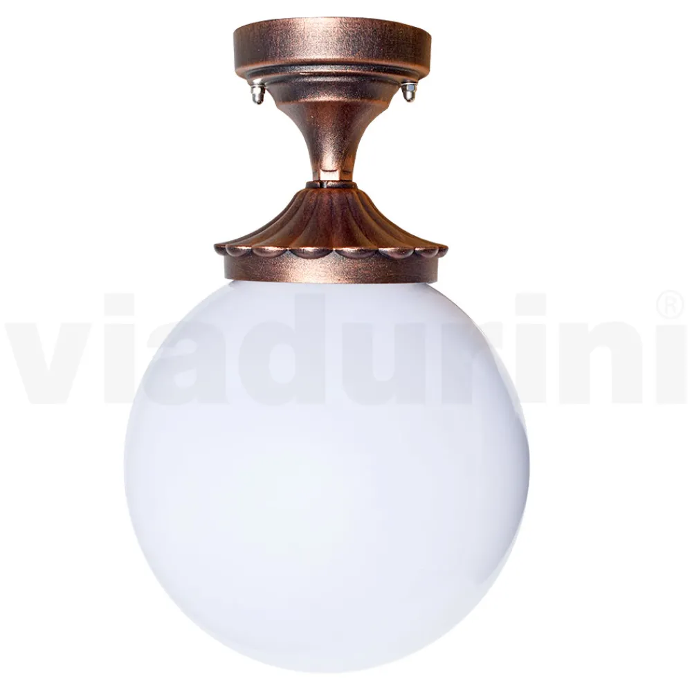 Viadurini Lighting Garten-Wandlampen-Deckenleuchte aus Acryl und schwarzem Aluminium Made in Italy - Trovanero