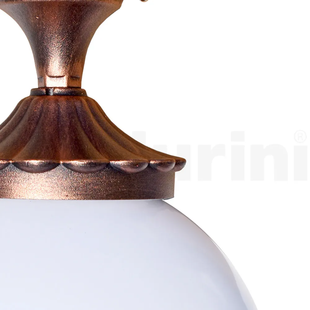 Viadurini Lighting Garten-Wandlampen-Deckenleuchte aus Acryl und schwarzem Aluminium Made in Italy - Trovanero