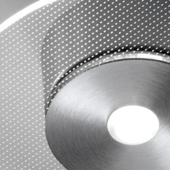 Viadurini Lighting Moderne Deckenleuchten-Deckenleuchte aus Metall mit mikrogepunktetem Plexiglasdiffusor - Nora