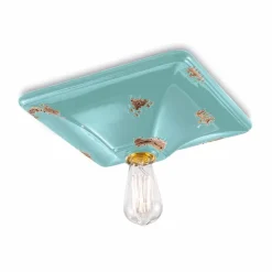 Ferroluce Vintage Deckenleuchten-Deckenleuchte im Retro Design aus Keramik Karen