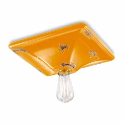 Ferroluce Vintage Deckenleuchten-Deckenleuchte im Retro Design aus Keramik Karen