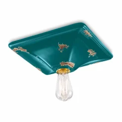 Ferroluce Vintage Deckenleuchten-Deckenleuchte im Retro Design aus Keramik Karen