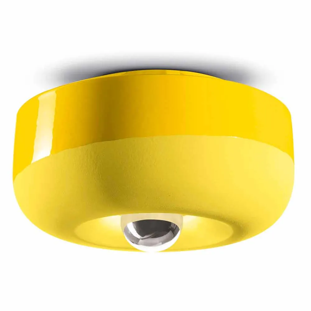 Ferroluce Moderne Deckenleuchten-Deckenleuchte mit modernem Design aus farbiger Keramik Made in Italy - Bellota