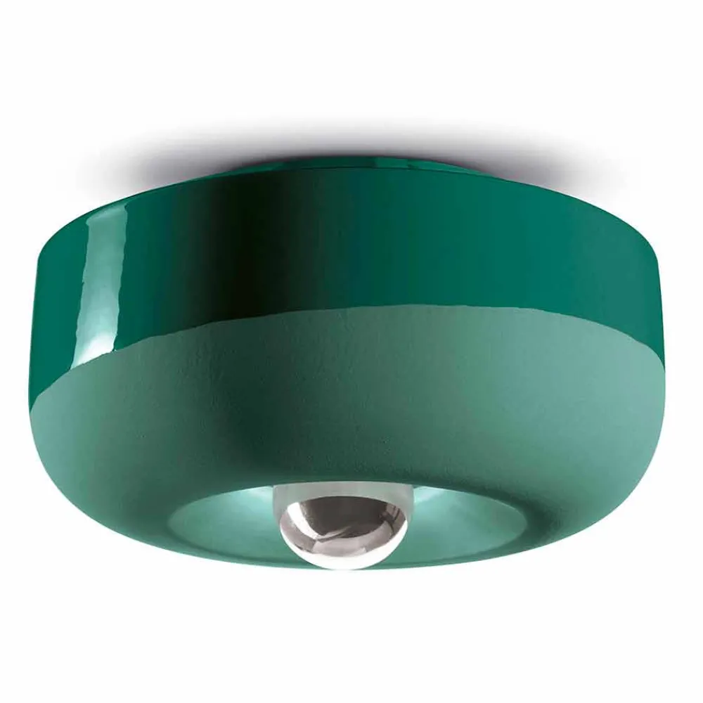 Ferroluce Moderne Deckenleuchten-Deckenleuchte mit modernem Design aus farbiger Keramik Made in Italy - Bellota