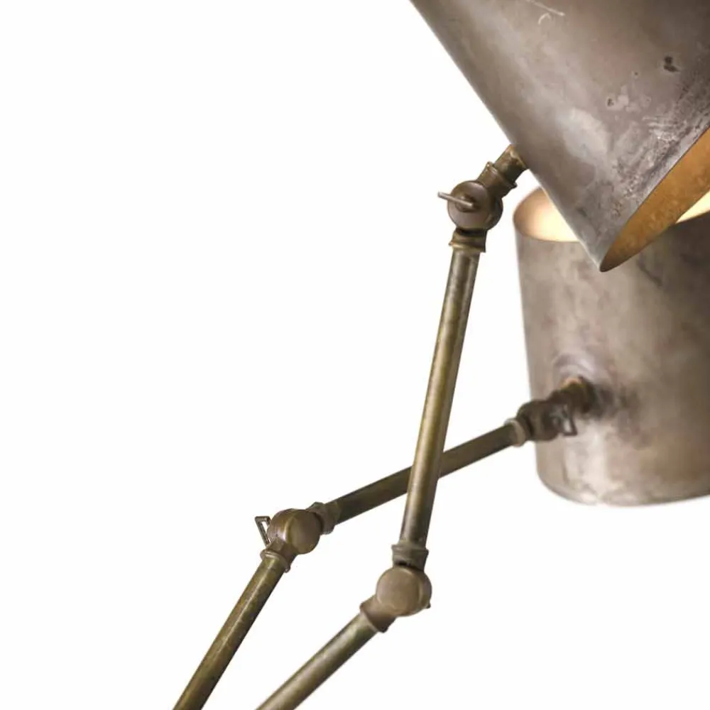 Il Fanale Vintage Kronleuchter-Deckenleuchter Reporter im Industrie Design 6 flammig