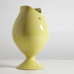 Viadurini in the Garden Deko Vasen-Dekorative Designvase in Form eines Königsfisches aus Keramik Made in Italy - Rey