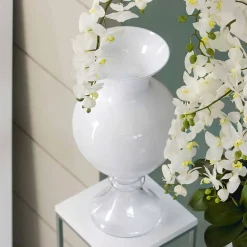 Viadurini Living Deko Vasen-Dekorative Innenvase aus weißem und transparentem Glas Made in Italy - Frodino