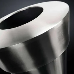 Viadurini Living Deko Vasen-Dekorative Innenvase aus satiniertem Stahl Made in Italy - Gardeno