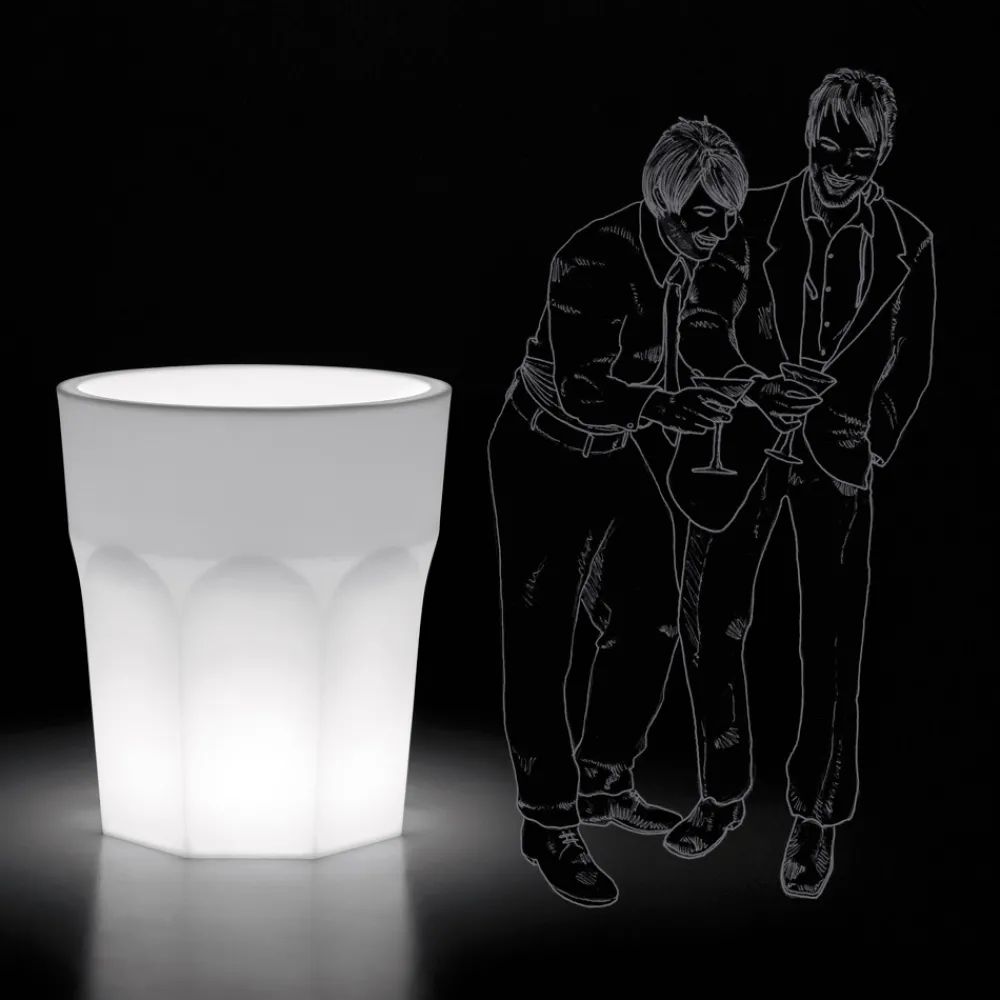 Viadurini in the Garden Lichtmöbel-Dekorative Leuchtvase aus Polyethylen mit LED-Licht Made in Italy - Pucca