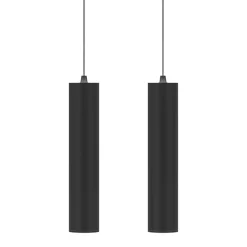 Viadurini Lighting Moderne Pendelleuchten-Dekorative Pendelleuchte aus weißem oder schwarzem Aluminium, 2 Stück - Rebolla