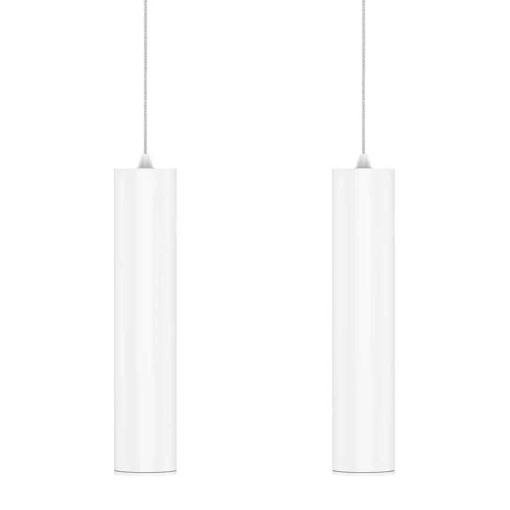 Viadurini Lighting Moderne Pendelleuchten-Dekorative Pendelleuchte aus weißem oder schwarzem Aluminium, 2 Stück - Rebolla