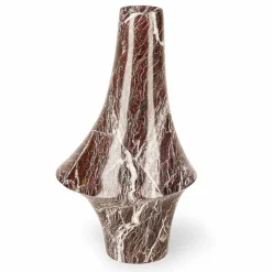 Viadurini Living Deko Vasen-Dekorative Vase aus rotem Marmor mit weißen Adern Made in Italy - Original