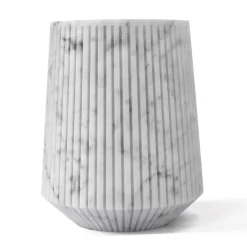 Viadurini Decor Deko Vasen-Dekorative Vase aus weißem Carrara-Marmor oder Portoro-Design mit Streifen - Kairo