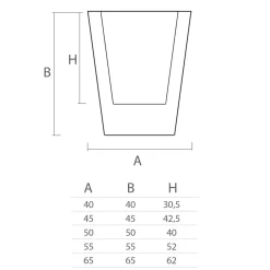 Viadurini Living Deko Vasen-Dekorative Vase für den Innenbereich aus farbigem Polyethylen Made in Italy - Mengo