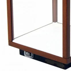 Viadurini Lighting Gartenlampion-Dekorativer LED-Außenstrahler aus weißem Aluminium oder Corten - Bettina