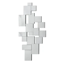 Viadurini Living Wandspiegel-Dekorativer rechteckiger Wandspiegel aus Mosaik und MDF – Buchstabe