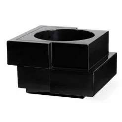 SLIDE Gartenideen-Dekorativer Vase für draußen / innen auf Rädern Cubic Yo, hergestellt in Italien