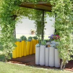 SLIDE Gartenideen-Dekorativer Vase für modernes Design im Freien Bambus hergestellt in Italien