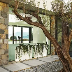 SLIDE Gartenideen-Dekorativer Vase für modernes Design im Freien Bambus hergestellt in Italien