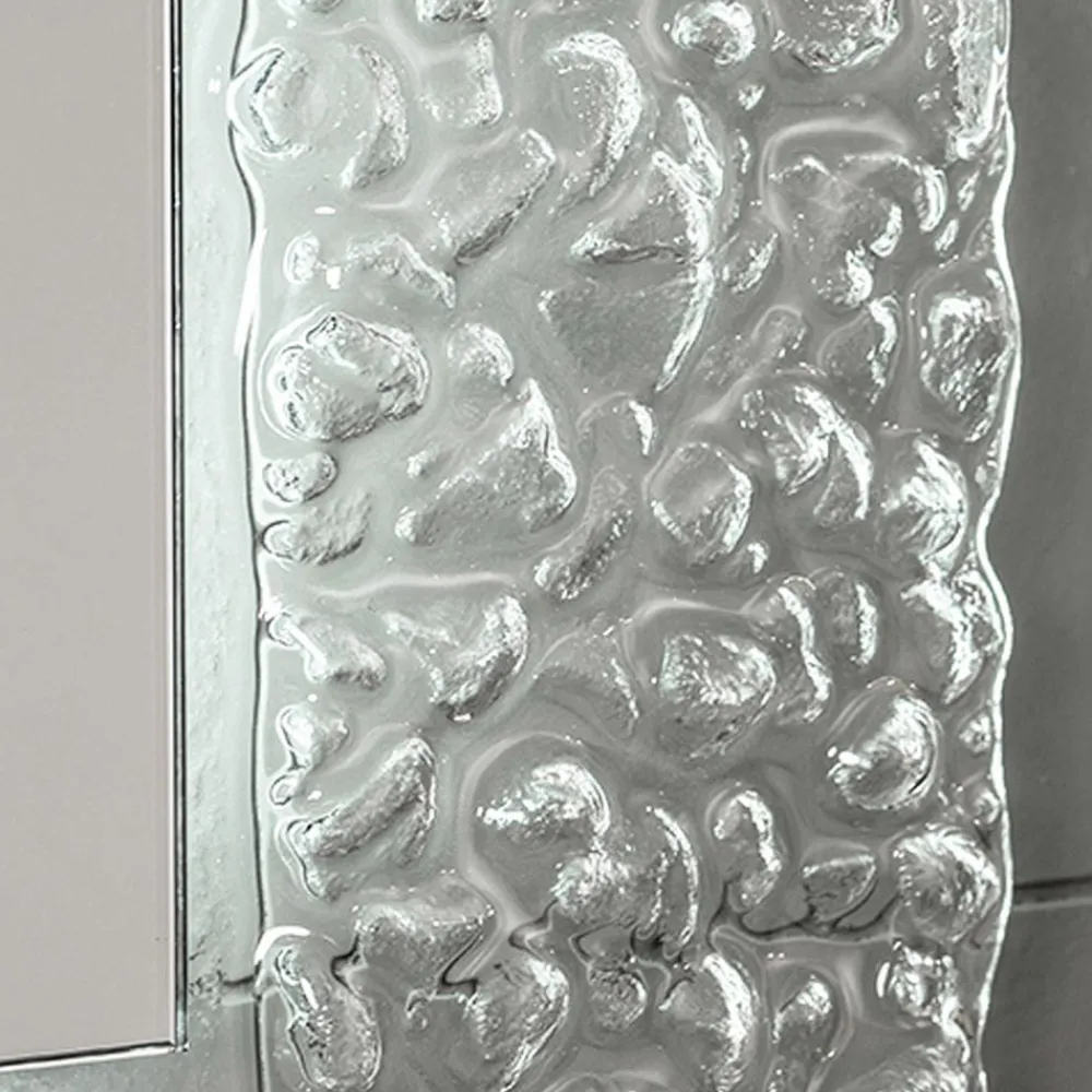 Viadurini Bathroom Wandspiegel-Dekorativer Wandspiegel mit Glasrahmen und luxuriösem LED-Licht - Attimo