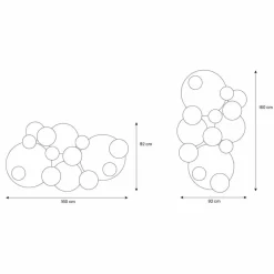 Viadurini Decor Wandspiegel-Dekorativer Wandspiegel mit farbigen Kreisen Made in Italy Qualität - Babol
