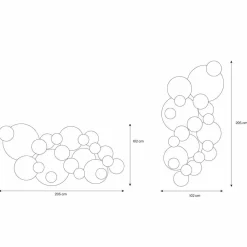 Viadurini Decor Wandspiegel-Dekorativer Wandspiegel mit farbigen Kreisen Made in Italy Qualität - Babol