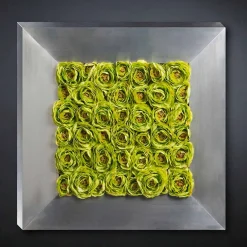 Viadurini Living Blumen Bilder-Dekoratives Wandpaneel mit künstlichen Blumen Made in Italy - Nunco