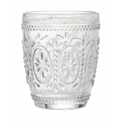 Viadurini Kitchen Gläser Set-Dekorierte Wassergläser aus transparentem Glas 12 Stück - Palazzo