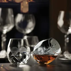 Viadurini Kitchen Italienisches Kristallgeschirr-Dekoriertes Ökologisches Kristallglasservice 12-teilig - Bromeo