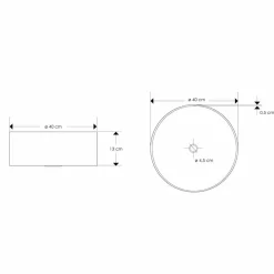 Viadurini Bathroom Harzwaschbecken-Design Arbeitsplatte aus weißem Harz mit zentralem Abfluss - Moris