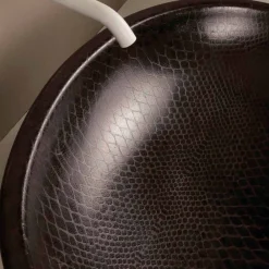 Viadurini Bathroom Farbige Waschbecken-Design Aufsatzwaschbecken, schwarz-Python, Keramik Glossy made Italy