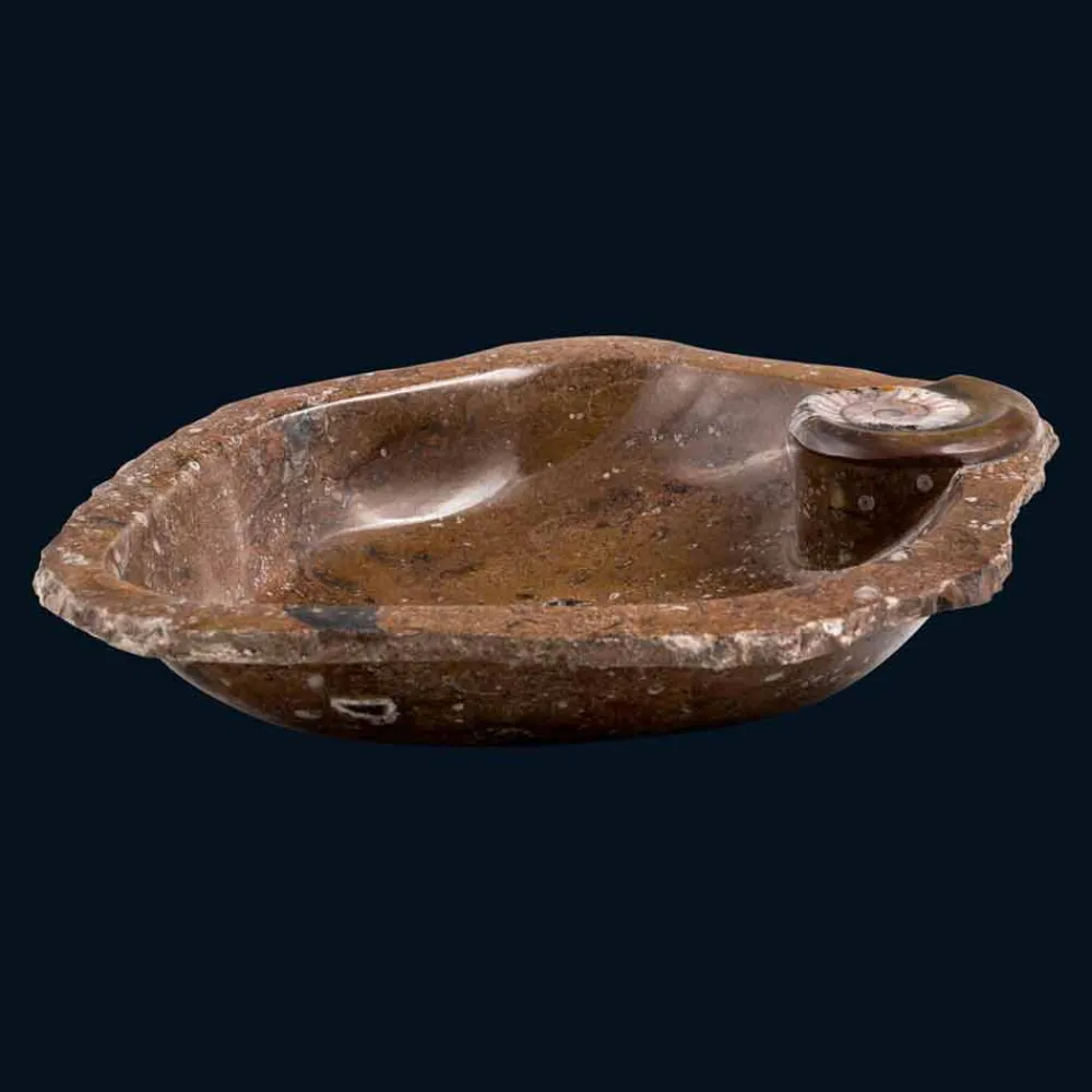 Viadurini Bathroom Steinwaschbecken-Design Aufsatzwaschbecken / Einbauwaschbecken aus Marmor Samir