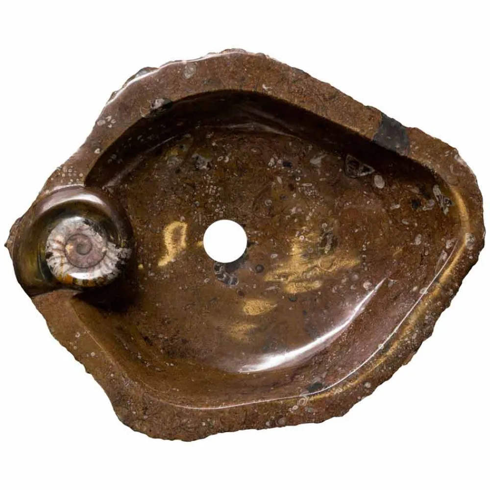 Viadurini Bathroom Steinwaschbecken-Design Aufsatzwaschbecken / Einbauwaschbecken aus Marmor Samir