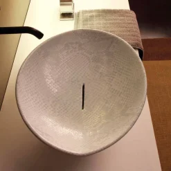 Viadurini Bathroom Farbige Waschbecken-Design Aufsatzwaschbecken, weiß-Python, Keramik Animals made in Italy