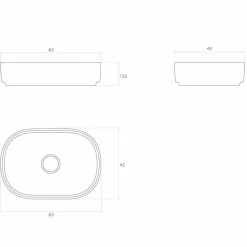 Viadurini Bathroom Design Waschbecken Aus Solid Surface-Design Aufsatzwaschbecken made in Italy, Formicola
